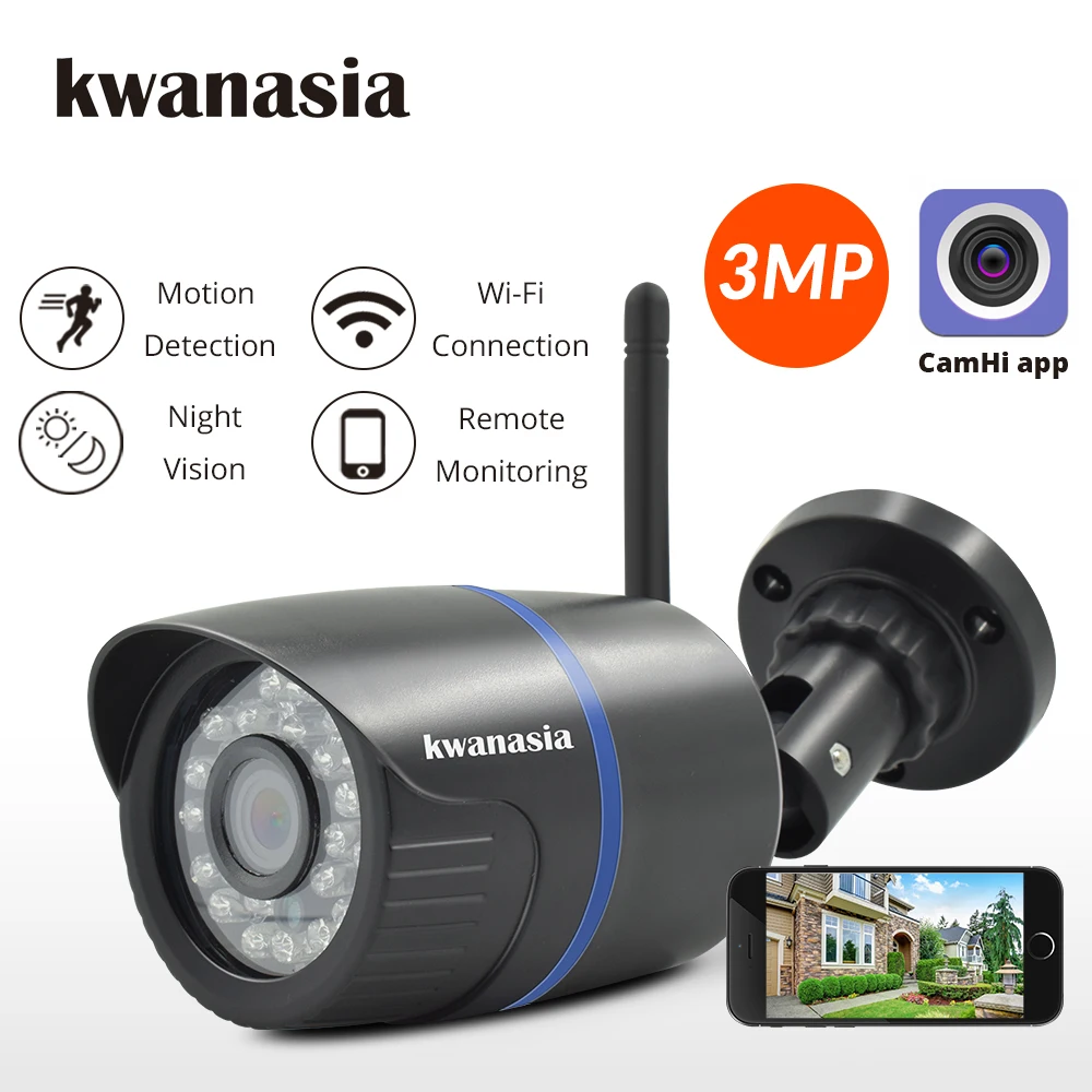 Ip-камера, Wifi, 3MP, 1080 P, Wi Fi, беспроводная, проводная, CCTV, безопасность, 720 P, наружная, Wi-Fi, цилиндрическая камера, Onvif, камера наблюдения, CamHi Camara Cam