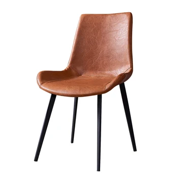 

Nordic Light Luxury Dining Chair Home Net Red Back Chair Desk Chair Back Economic Iron Chair Industrial Style