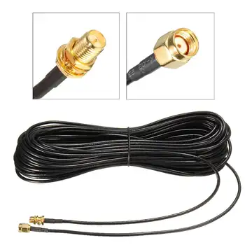 

20m Extension Cables SMA Male to Female Coaxial Extension Cable WiFi Router Antenna Aerial Copper Plated Gold Cable