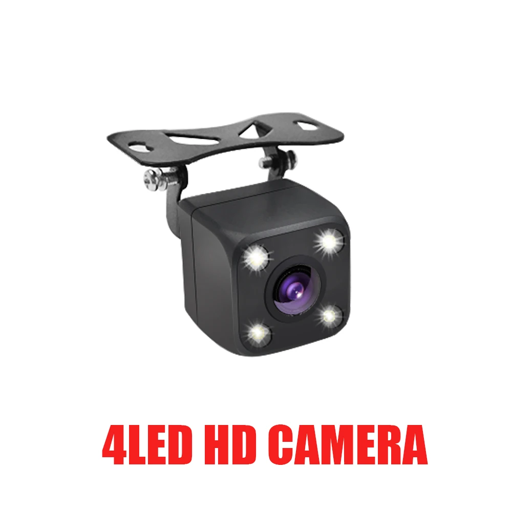 carsanbo led carro câmera de visão traseira hd visão noturna estacionamento câmera reversa prova dwaterproof água monitor automático universal para acessórios do carro