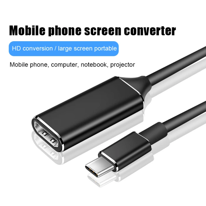 Тип-c к HDMI HD ТВ адаптер 4K конвертер портативный для ПК ноутбук планшет мобильный телефон новое поступление