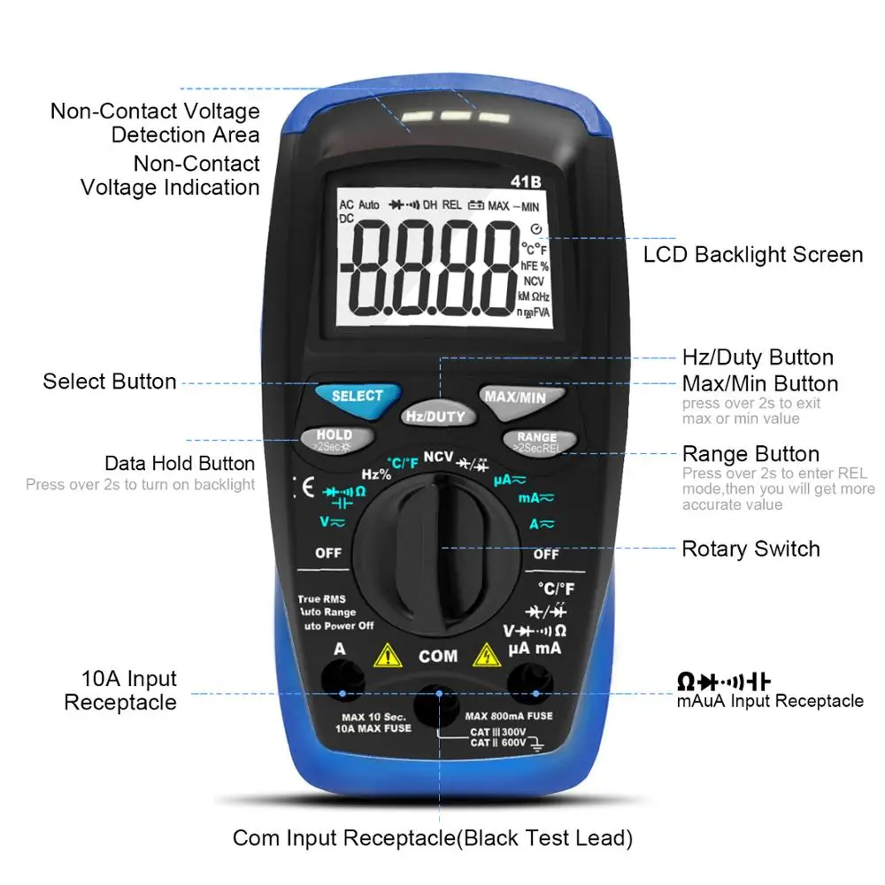 capacitancia temperatura diodo eletrico testador com luz de fundo 02