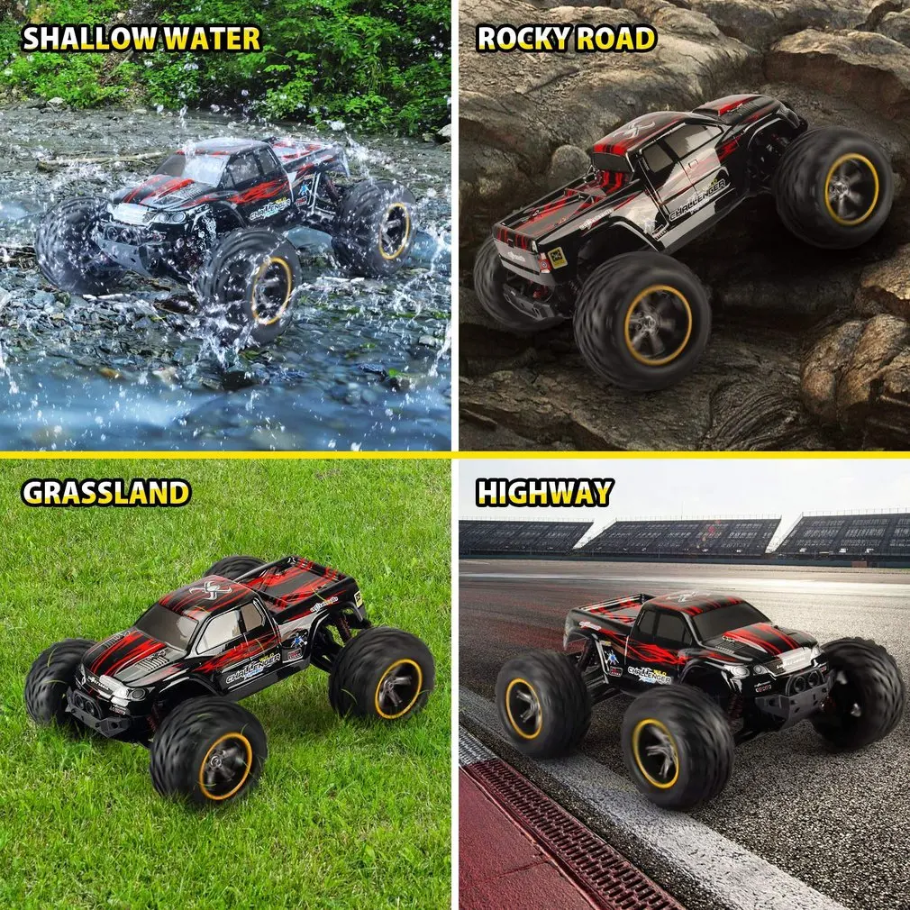 9115 1:12 RC Car 4WD Driving Car Brushed Motors Drive Bigfoot Car Remote Control Car Model Off-Road Vehicle Toy