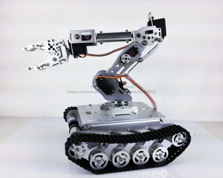 Самодельный TS100 7DOF гусеничный робот-кронштейн шасси с сервоплатформой MG996R |