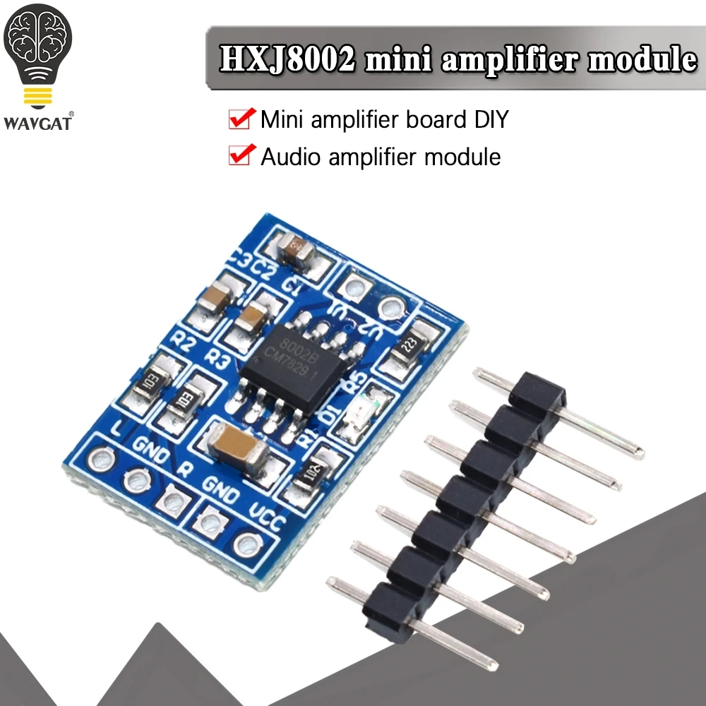 2PCS Mini Audio Voice Amplifier Module HXJ8002 Power Amplifier Board NEW 