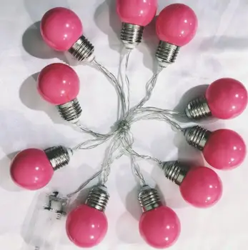 

1m 10-lamp Ball Bulb String Lamp Ins Christmas Decoration string light