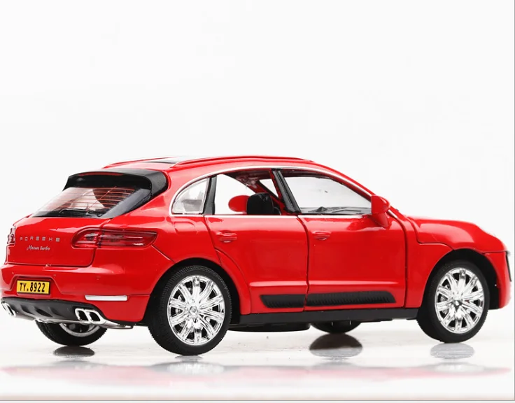 

Модель автомобиля caryan Macan, модель игрушечного автомобиля, Детская Игрушечная машина для возврата, подарок на день рождения, красная машина, 1: 32