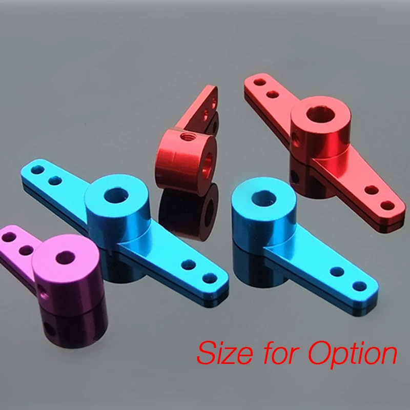 2PCS Rc Car/Boat Metal Steering Arm Aluminum Colorful Single/Dual 3mm 4mm 5mm RC Model Boat Servo Roker Arms Rudder Parts | Игрушки и