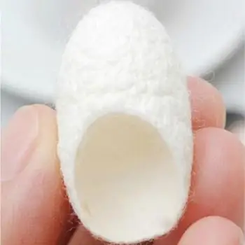 

100pcs Organic Natural Facial Whitening Cleaning Exfoliator Silk Cocoons Beauty Silkworm Balls White