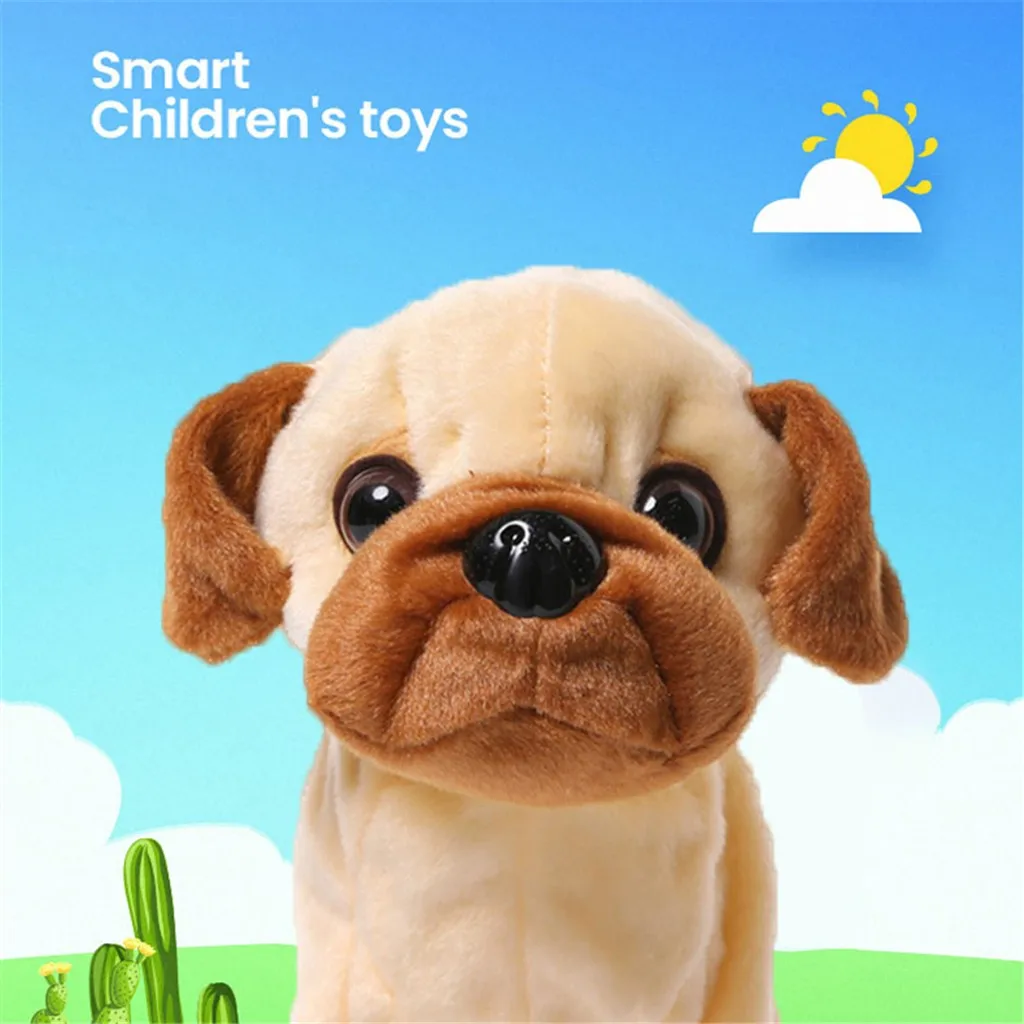 Электронные Домашние животные со звуком управления робот собаки лай стенд ходить милые интерактивные игрушки Собака Электронный Хаски игрушка «пекинес» для детей