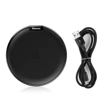 

10W Qi Desktop Wireless Charger With 1.0 M USB Charging Cable Charging Pad Wireless Charger Power Pad