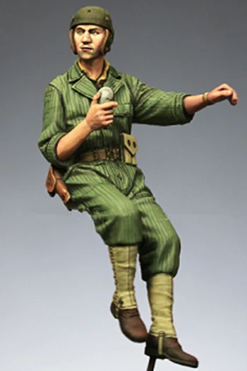 Новая несобранная Высокая коллекция 1/35 года старый летний командир танка