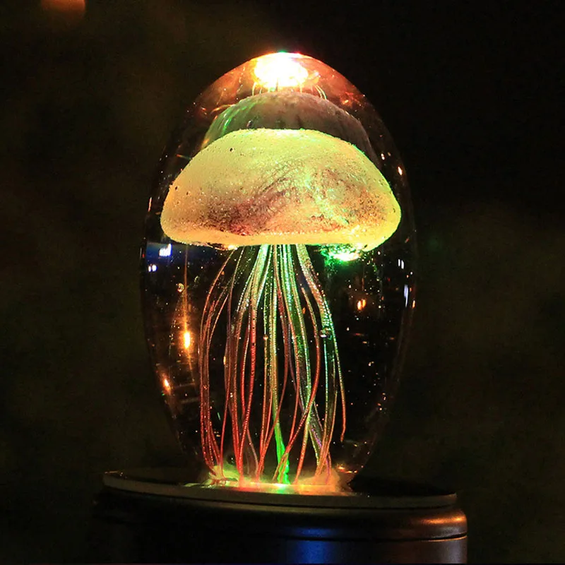 Children's Night Light Jellyfish Light LED 3D Jellyfish Lamp Multicolor Lighting baby lampara Crystal Fish For Kid Gifts Decor