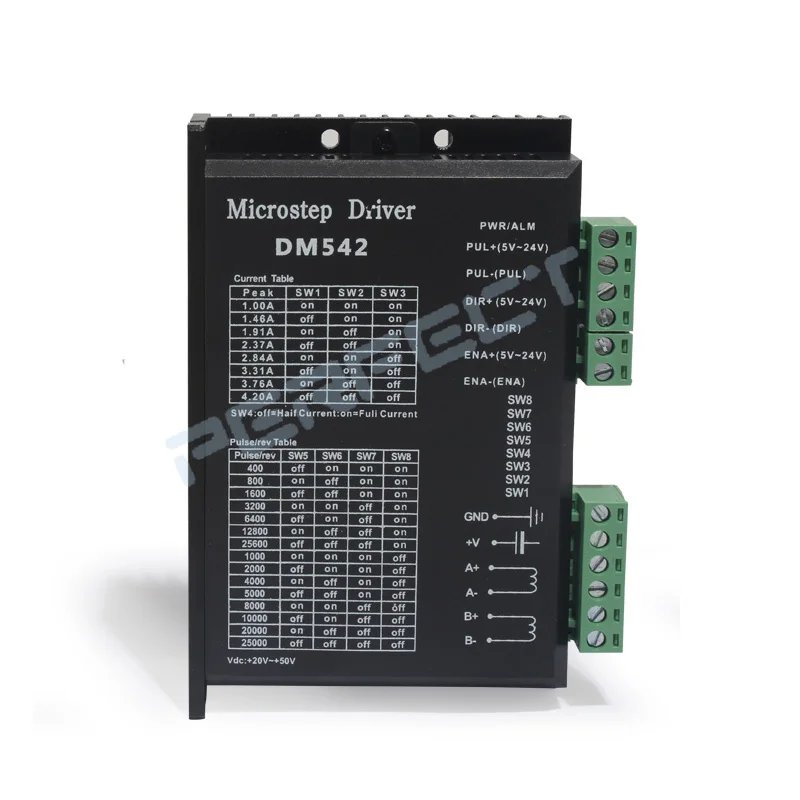 DM542 Драйвер шагового двигателя комплект с 57BYG250C Nema23 двигатель 76 мм 1.8N.m 3D принтер 4-свинец