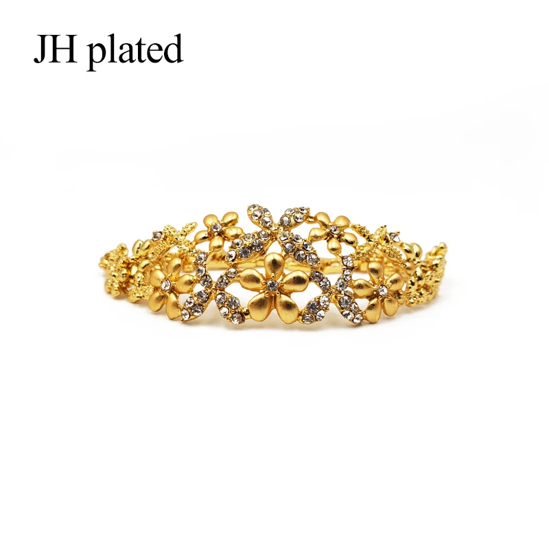 JHplated 2019 Нигерия Дубай модные цветы ювелирные наборы африканские свадебные