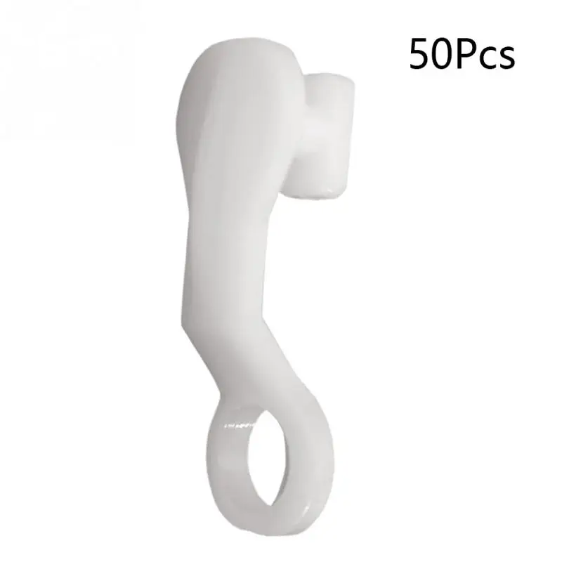50pcs Curtain Gliding Hook Drape Accessories Rail Runner Sturdy