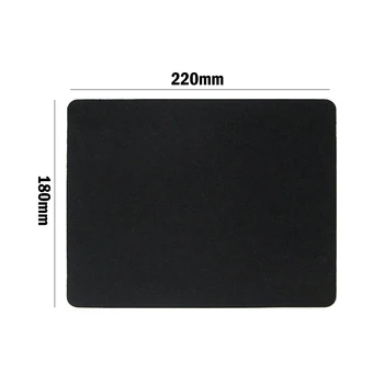 

Factory Price 22*18cm Universal Mouse Pad Mat for Laptop Computer PC Solid Black Color S Mause Pad Comfortable Soft MousePad