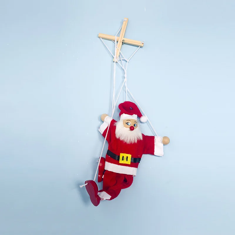 Jubilee Treasure Christmas Ornaments New Style Fabric Christmas Marionette Creative Christmas Distraction Money Figurine Childre