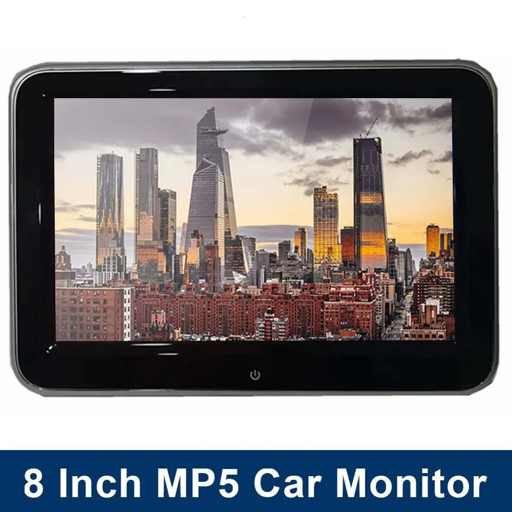 8 дюймов HD Автомобильный подголовник монитор DVD видео плеер 7 Вт TFT LCD цифровой