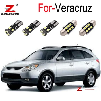 

10pc LED plate lamp + LED interior dome indoor trunk lights for Hyundai for Veracruz 2007 2008 2009 2010 2011 2012