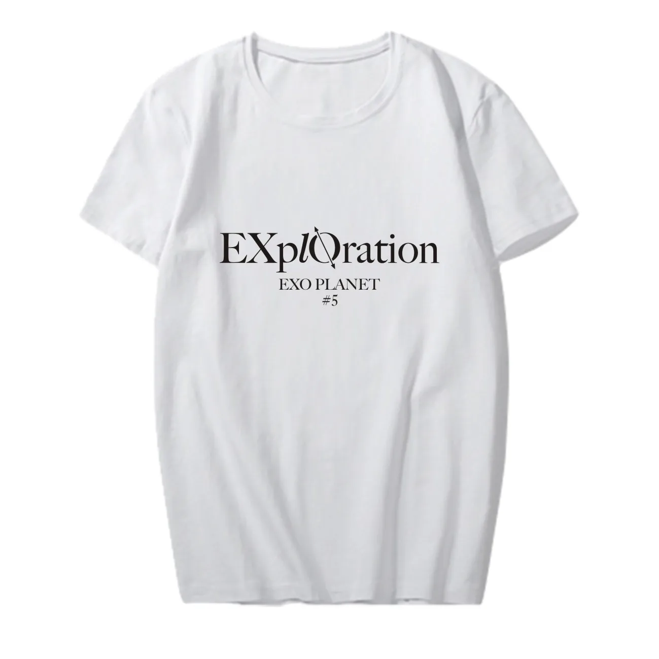 K-pop EXO PLANET#5 разведка 5-й Тур концертная поддерживающая Футболка Kpop EXO хлопковые футболки с короткими рукавами коллекция фанатов