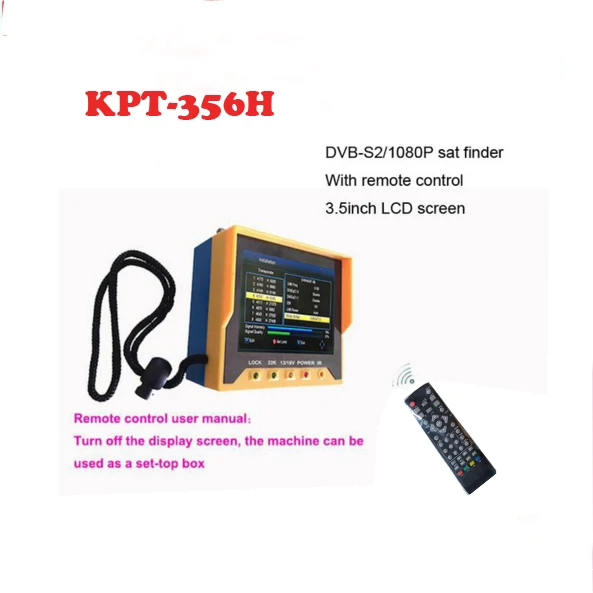 3,5 дюймовый KPT-356H ручной TFT lcd Многофункциональный DVB-S/S2 Цифровой Satlink KPT 356 H