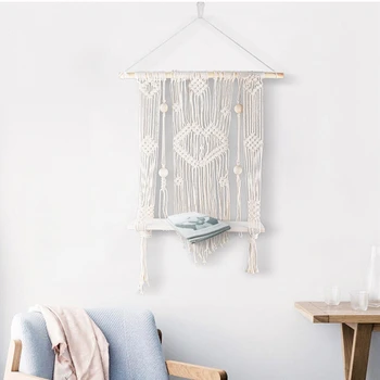 

1pc Tapestry Pendant Handmade Woven Tapestries Hanging Ornaments Wedding Christasm Party Home Wall Decoration Supplies Tapestry