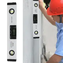 Regla de Nivel de Burbuja cónico, transportador LCD Digital, inclinómetro, buscador de ángulos, herramienta de medición de Nivel con láser magnético, venas de 400mm