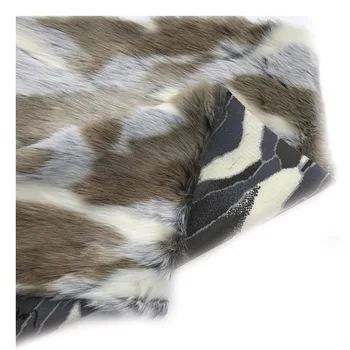 

Cow pattern faux fur imitation fur jacquard plush clothing garment home textile fabric fur for needlework Fur fake width160cm