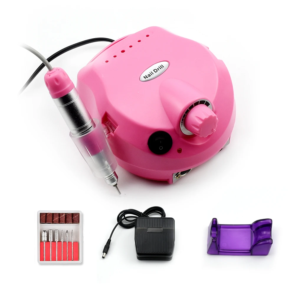 Baratos Pro eléctrica taladro clavo acrílico de la máquina 19,5 W 35000 RPM de archivo taladro manicura pedicura equipo de arte para uñas