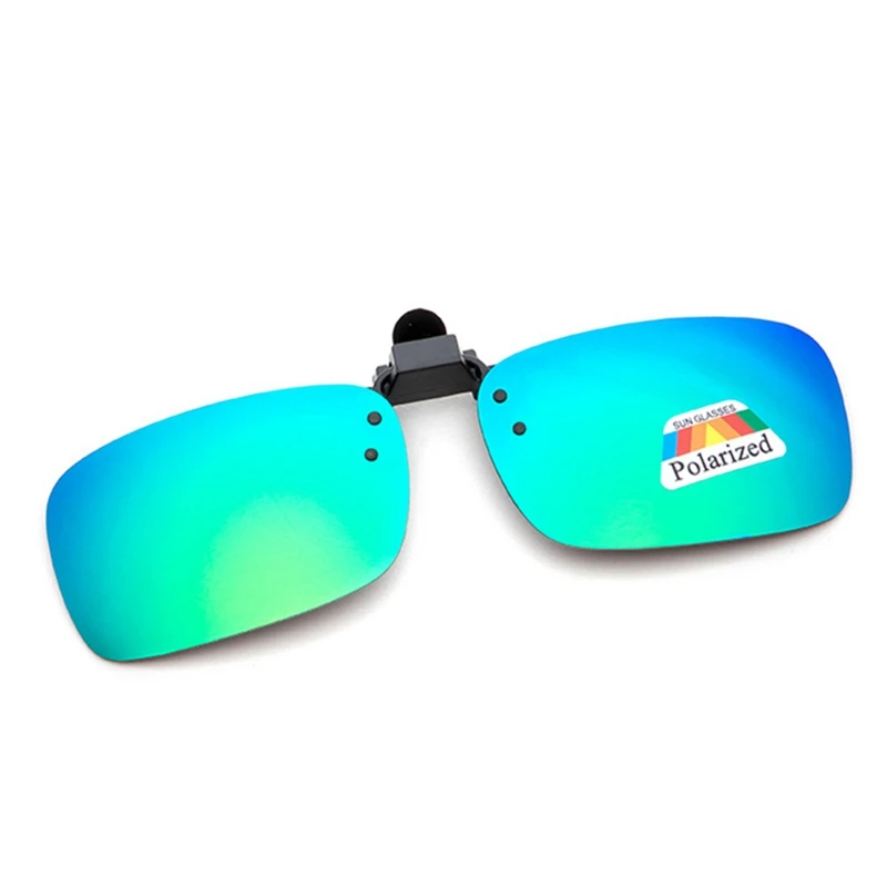 Polarized Clip On Sunglasses Near-Sighted Driving Night Vision Lens Anti-UVA Anti-UVB Car Driver Goggles Sunglasses Clip - Название цвета: GR-L