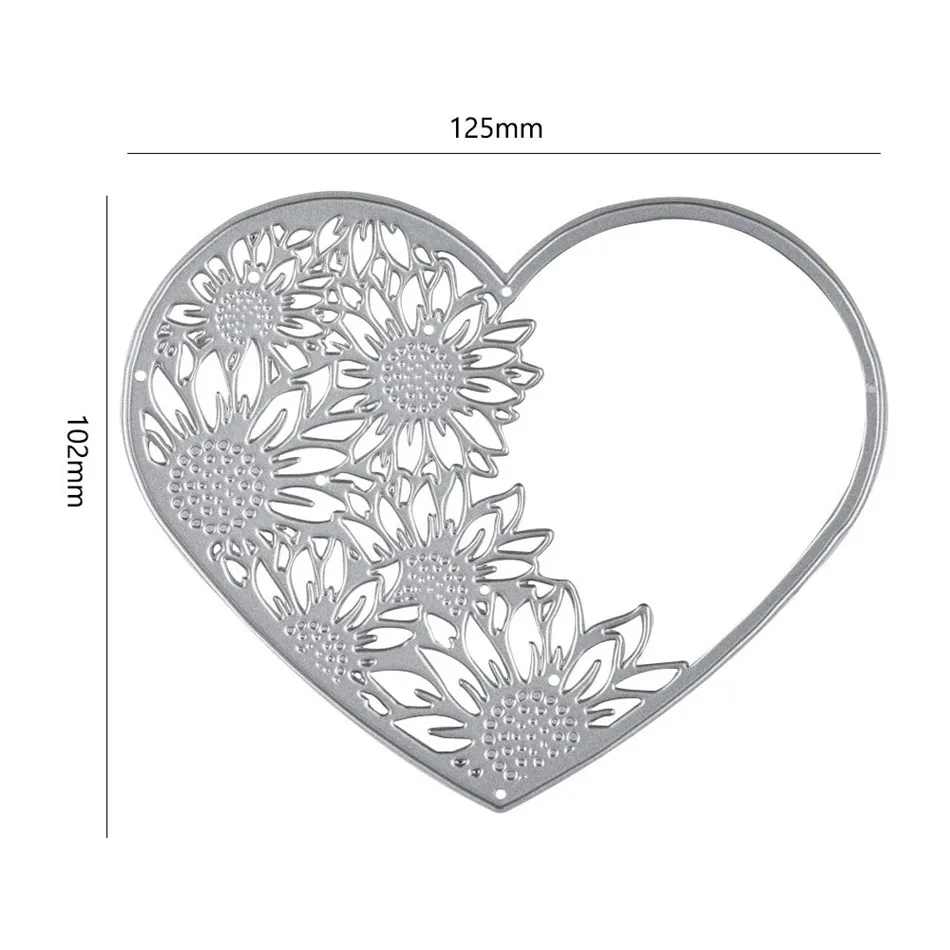 Eastshape Heart Frame Dies Metal Cutting Dies for Card Making Scrapbooking Embossing Cuts Stencil Craft Dies Christmas Decor