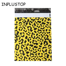 Inplostop – sacs d'emballage biodégradables, motif léopard, livraison, livraison, sacs de courrier auto scellés, sac Express épais pour vêtements 