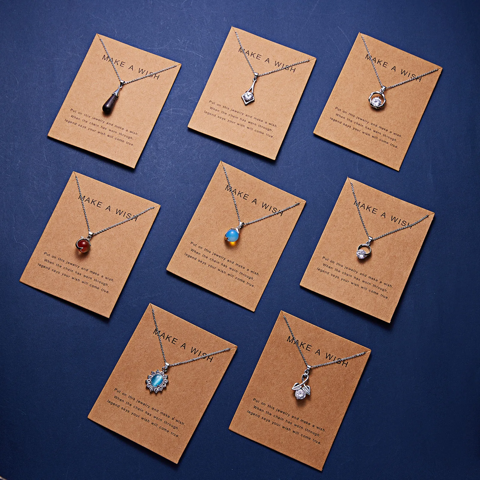 Новое поступление модное картонное ожерелье из серии Multi-shape Silver Tone длиной 45 см (17