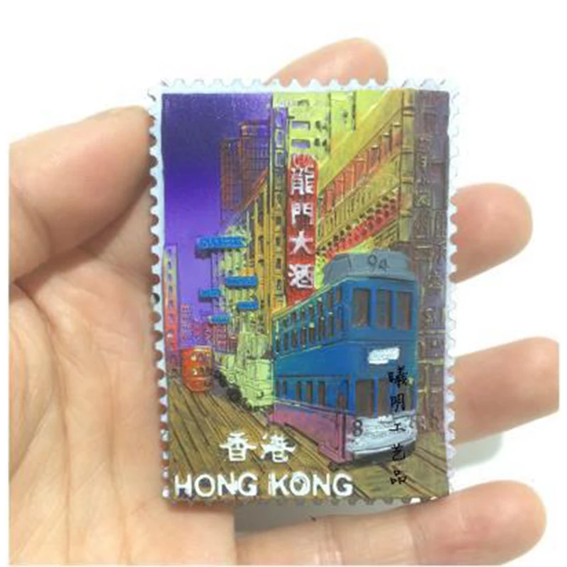 J 3d Творческий магнит на холодильник, производство Китай(материк) Hong Kong World туризма холодильник Стикеры s украшения смоляной магнитыдля холодильника - Цвет: J