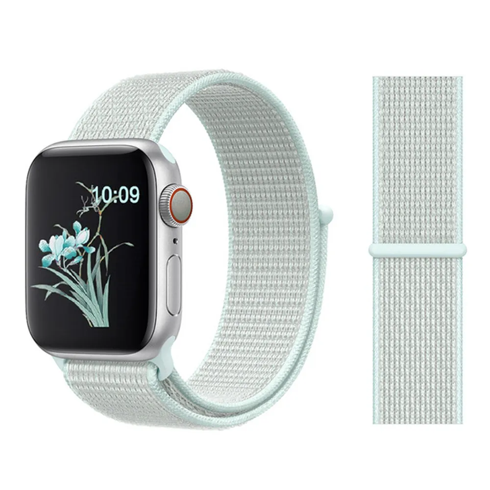 

Colors Nylon Sport Loop Band for Apple Watch 4 Series 4/3/2 Lightweight Soft Breathable Woven Strap 38mm/42mm 40mm 44mm