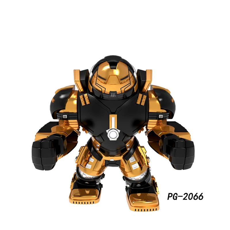 Superhero Building Block Toys Panther Red Hulk Crocodile Thanos