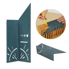 Деревообработка 3D Mitre угол измерительная линейка квадратный размер измерительный инструмент с манометром линейка инструменты по дереву писец Т-типа 90 градусов B4