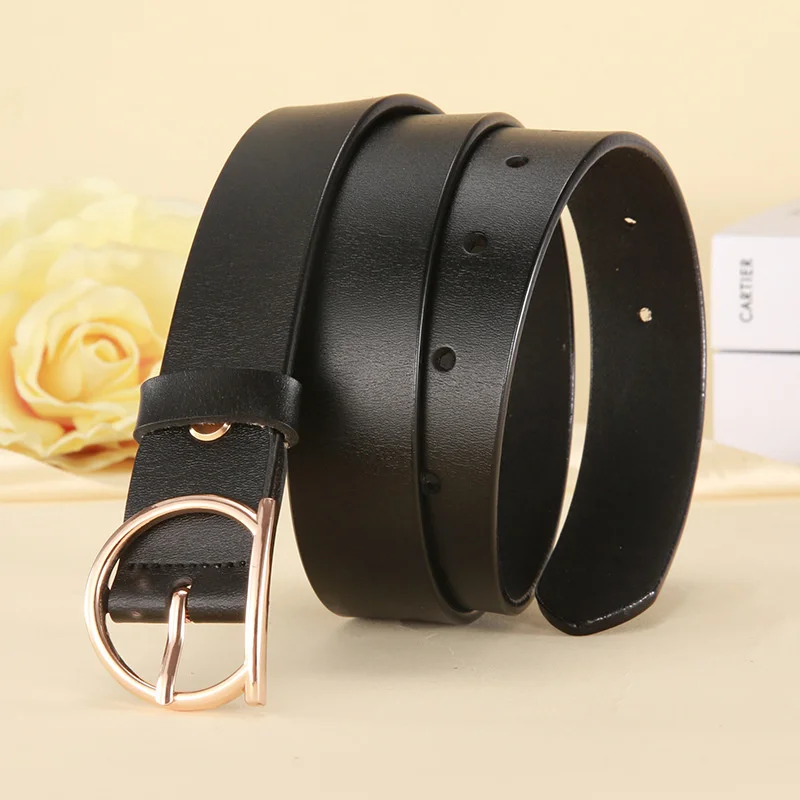 

2019 Elegant Women Belt Fashion Ladies Skinny Waist Strap for Jeans Pants Dress Designer Cowhide Belt Women's Belts