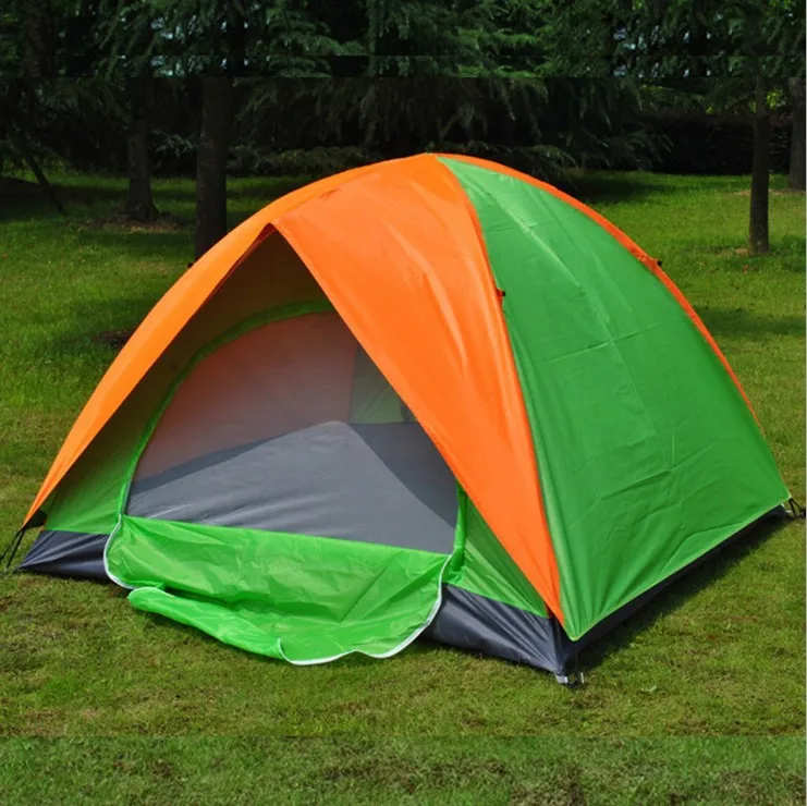 

Outdoor 3-4 People Double Layer Outdoor Casual Travel Double Door Tent Water Resistant Camping Tent 005