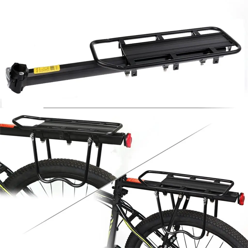 Bicycle Touring Carrier with Carrier Rack for Non-Disc Brake Mounts Frame-Mounted for Heavier Top & Side Loads Bike Cargo Racks