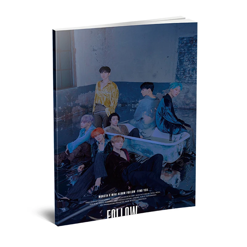 

Kpop MONSTA X 7th Mini Album <'FOLLOW':FIND YOU> Mini Photobook Fashion K-pop MONSTA X Photo Album Photo Card Fans Collection