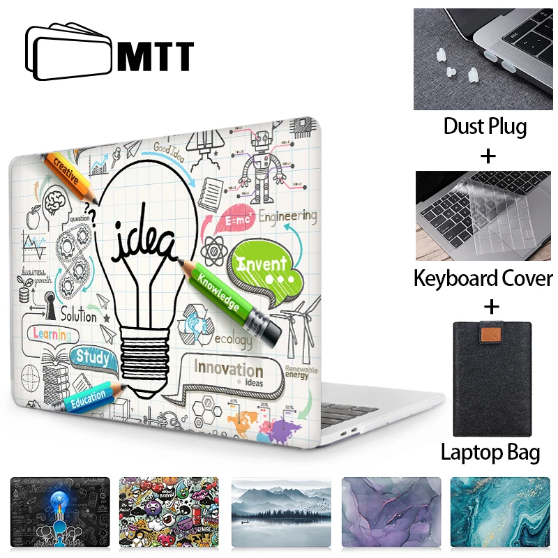Чехол MTT 2020 для Macbook Air Pro 11 12 13 15 16 с сенсорным ID рукавом ноутбука macbook funda a2179 a1932 a2289