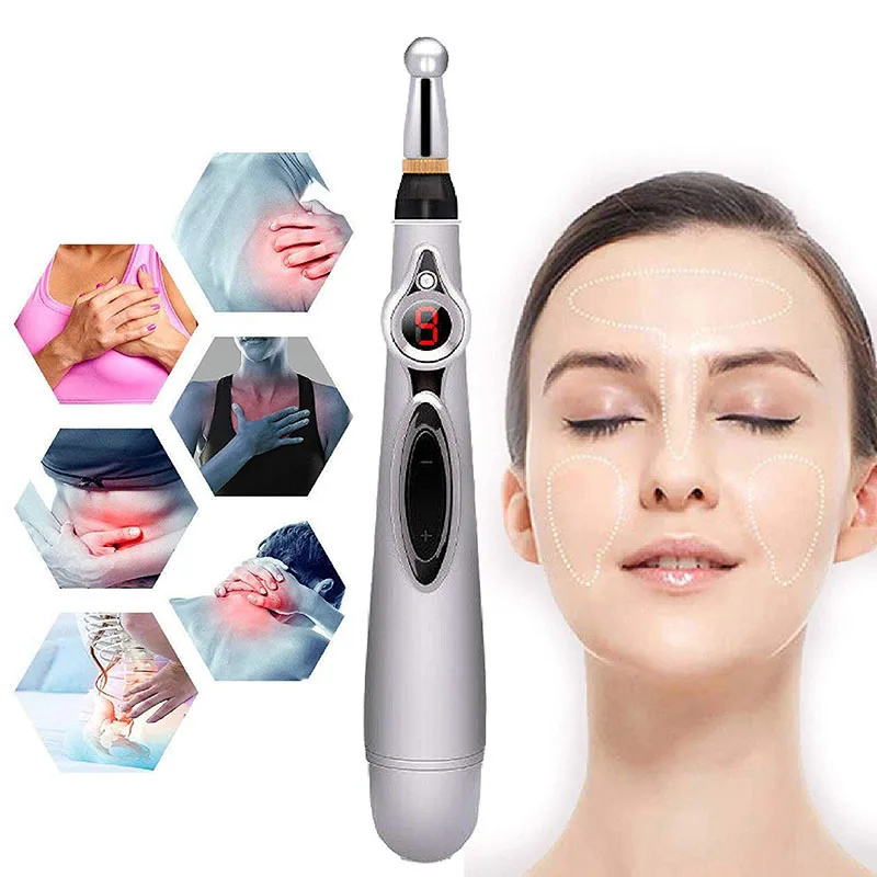 

Newst Electronic Acupuncture Pen Body Massage Pen Electric Meridian Laser Therapy Instrument Energy Pen Relief Pain Tools