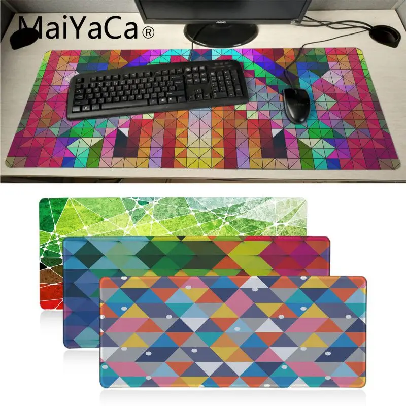 

Funny New Geometric color blocks Office Mice Gamer Soft Mouse Pad Professional Gaming Mousepad Grande Keyboard Mat
