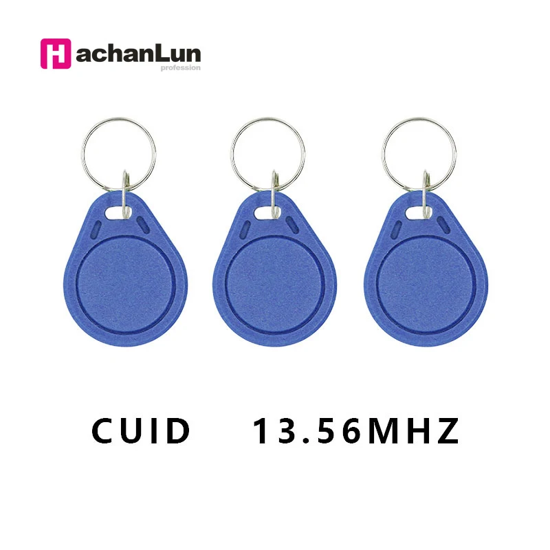 10PCS 13.56MHZ Access Control Keychain RFID Rewritable Copy Electronic Tag NFC Smart Chip Card 0 Sector Rewritable