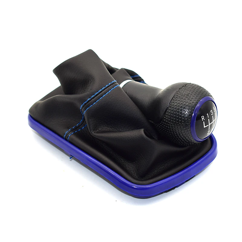 12mm 5 Speed Blue Gear Shift Knob Shifter Gaitor Boot For Volkswagen VW 1999-2004 Golf 4 IV MK4 GTI R32 Bora Jetta | Автомобили и