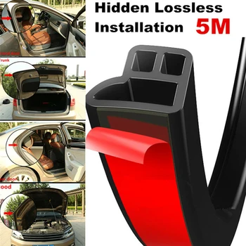 

5M High Density Trim Edge Protection L Shape Universal Styling Hood Trunk Scratch Proof Car Door Seal Strip Rubber Weatherstrip