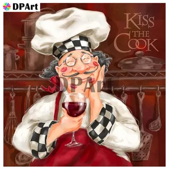 

Daimond Painting Full Square/Round Drill Chef Cook Kitchen 5D Diamond Rhinestone Embroidery Painting Cross Stitch Picture M264