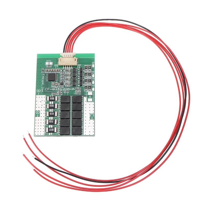 Для LiFePo4 LiFe 1pc 4S 30A 12V BMS PCB Защитная балансировочная плата 18650 батарея